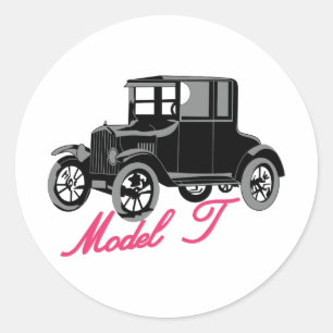 Model T Classic Round Sticker