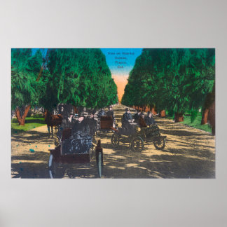 Model-T Fords on Kearney AvenueFresno, CA Poster