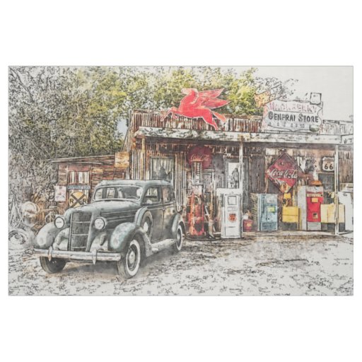 Model T & General Store Vintage Fabric