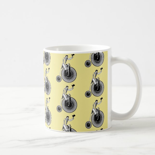 Model T Penny Farthing Classic - Black and White Coffee Mug (Right)