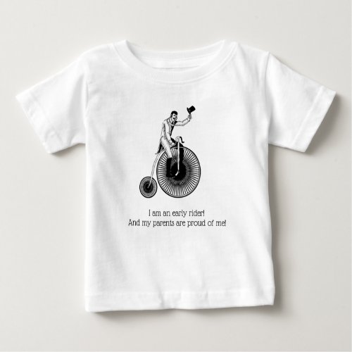 Model T Penny Farthing Classic _Proud Parents Baby T_Shirt