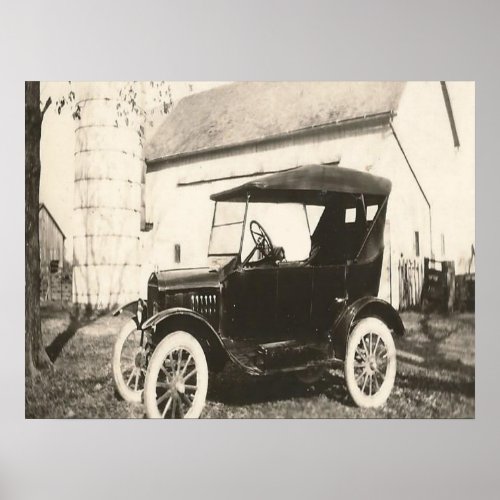 Model T Photo Poster