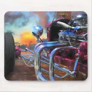 Model T Roadster BEACH SUNSET DREAMS Mouse Pad