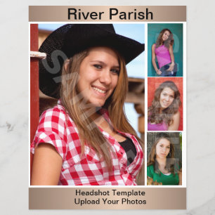 Model Template Headshot Comp Cards Flyer