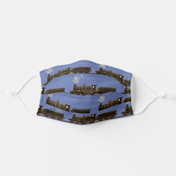 Model Train Collector Adult Cloth Face Mask by partygames at Zazzle
