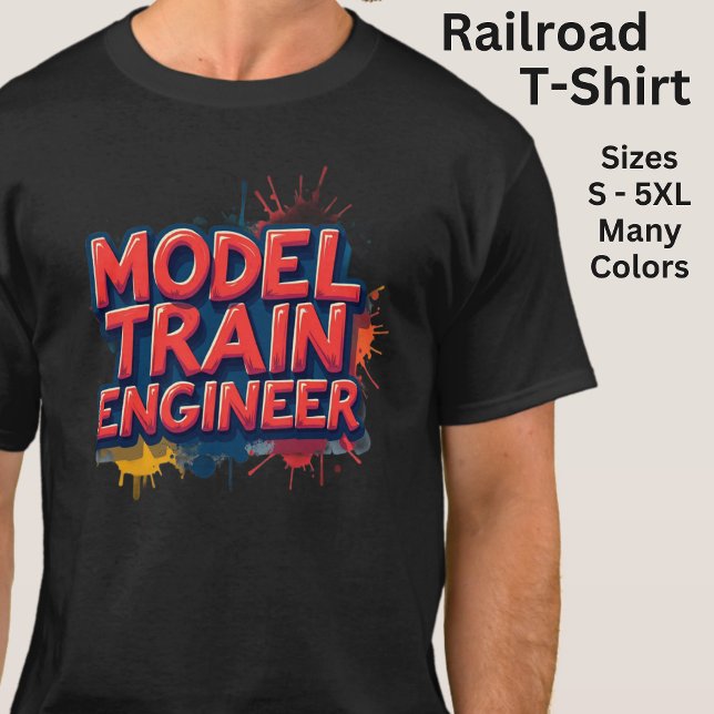 Model Train Engineer  T-Shirt (Creator Uploaded)