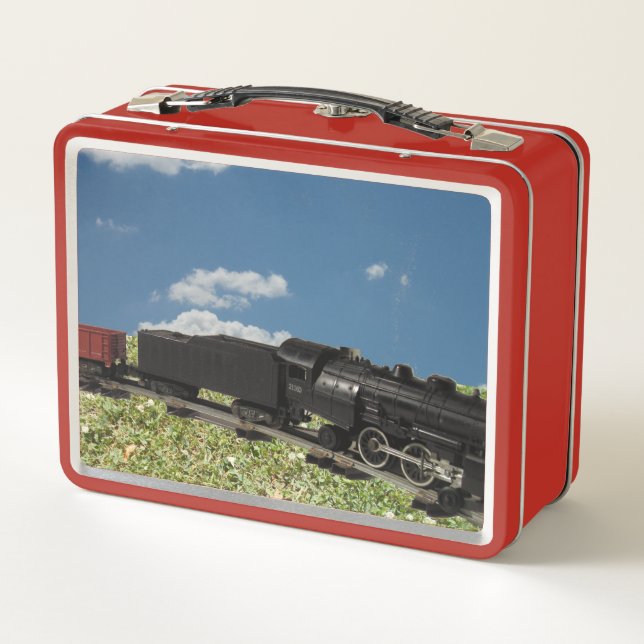 Model Train Metal Lunchbox (Back)