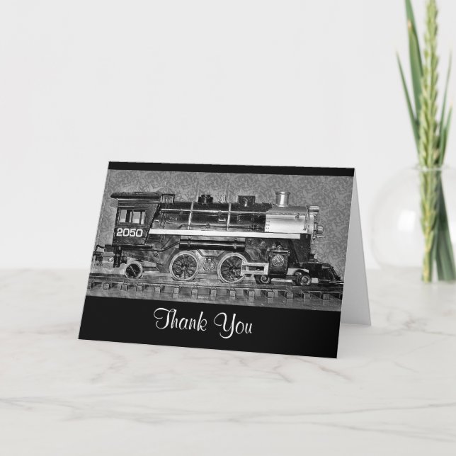 Model Train Thank You Card (Front)