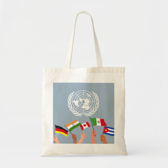 model un tote bag (cornflower) (Front)