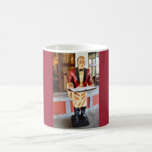Model waiter coffee mug