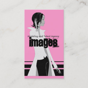 Modeling and Talent Agency Business Cards {Pink}