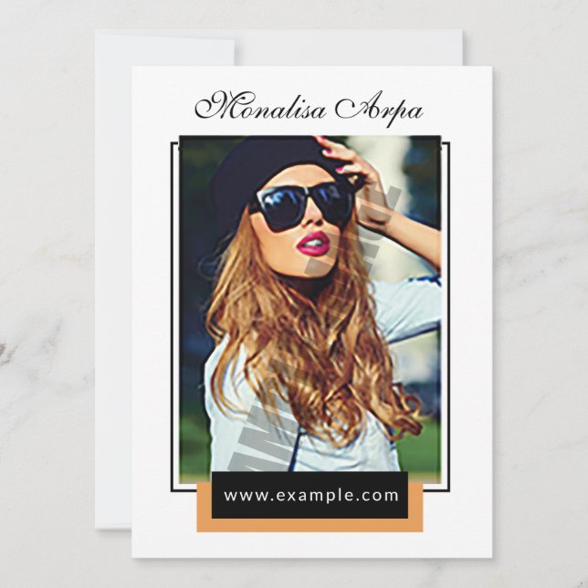 Modeling Comp Card (Front)