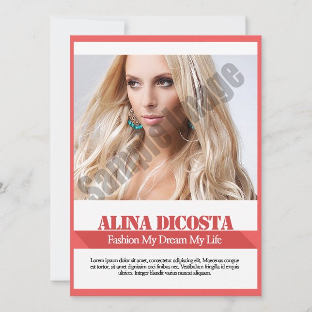 Modeling Comp Card (Front)