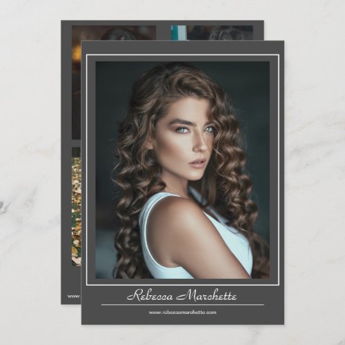 Modeling Photo Card Print Download  5 Photos ZED
