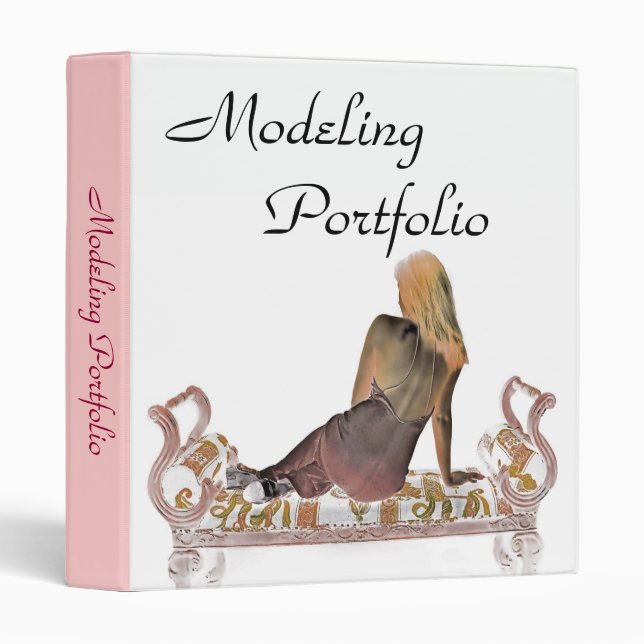 Modeling Portfolio Binder (Front/Spine)