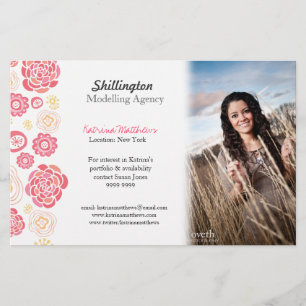 Modelling Stylist Model Photo Promotional Card Flyer