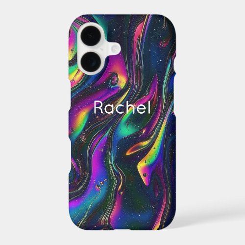 Models 11 - 17, Bold Iridescent Abstract Galactic iPhone 17 Case