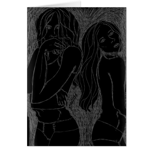 MODELS POSING1 Blank Card (Front)