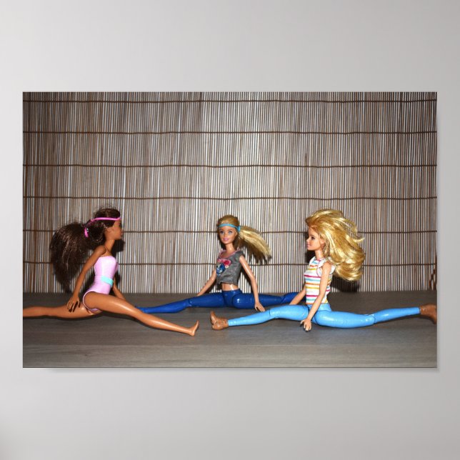Models Working Out. Poster (Front)