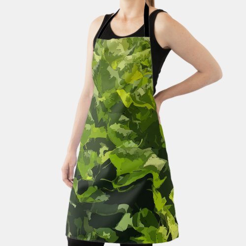 Moden green summer nature abstract leaf foliage  apron