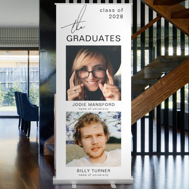 Moden the GRADUATES' Photo Joint Graduation Retractable Banner (Creator Uploaded)