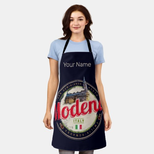 Modena Emilia_Romagna Balsamic Italy Souvenir Apron