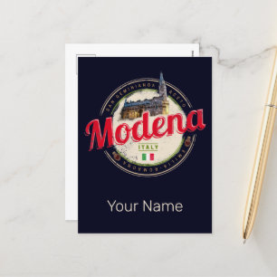 Modena Emilia-Romagna Balsamic Italy Souvenir Holiday Postcard