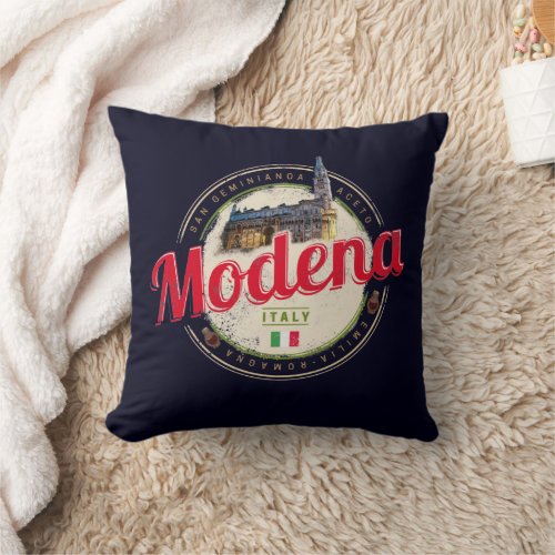 Modena Emilia_Romagna Balsamic Italy Souvenir Throw Pillow