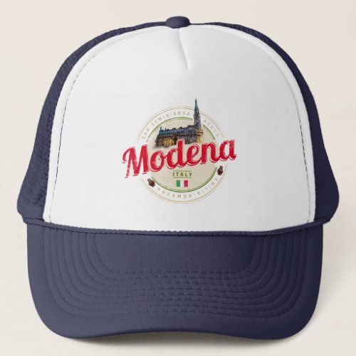 Modena Emilia_Romagna Balsamic Italy Souvenir Trucker Hat