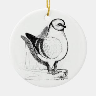Modena Gazzi Pigeon 1978 Ceramic Ornament