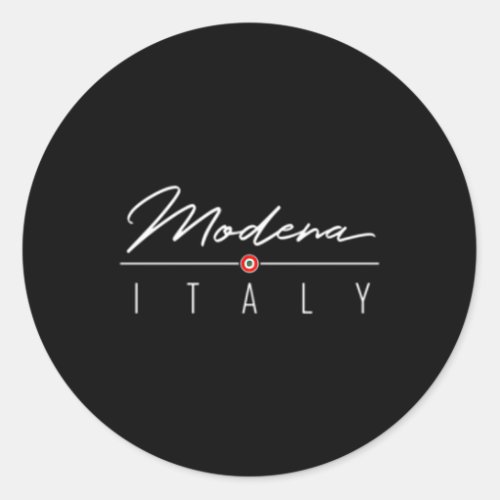 Modena Italy For Classic Round Sticker