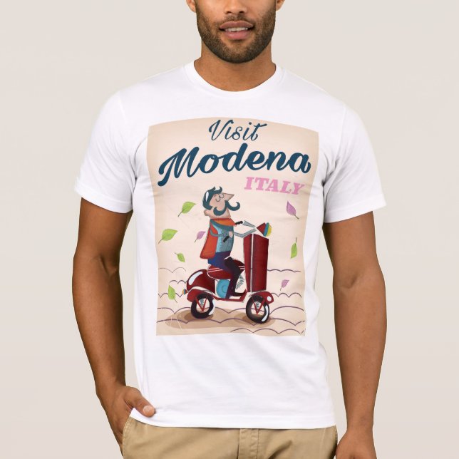 Modena Italy Scooter travel poster T-Shirt (Front)