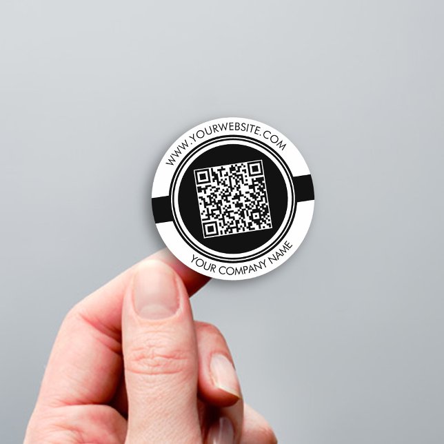 Moder Black and White QR Code Sticker (Creator Uploaded)