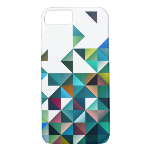 Moder Colorful Geometric Shapes Triangles Pattern iPhone 87 Case