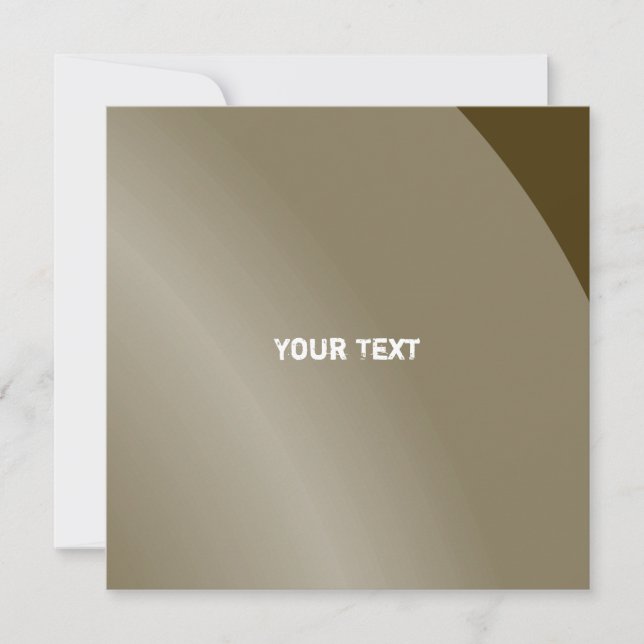 Moderate Brown Monochrome Modern Shaded Qr Code Card (Front)