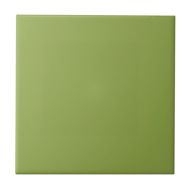 Moderate Lime Green Solid Color Ceramic Tile (Front)