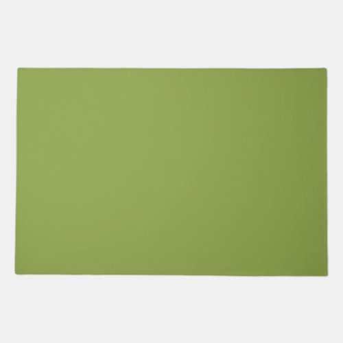 Moderate Lime Green Solid Color Doormat