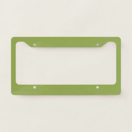 Moderate Lime Green Solid Color License Plate Frame