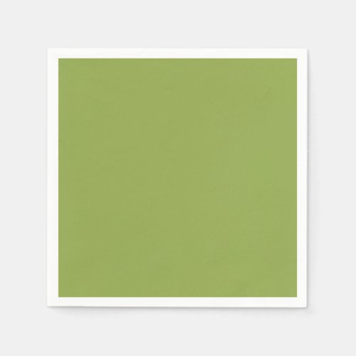 Moderate Lime Green Solid Color Napkins