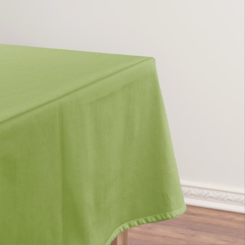 Moderate Lime Green Solid Color Tablecloth