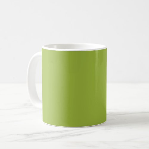  Moderate lime green solid color yellow_ green Coffee Mug