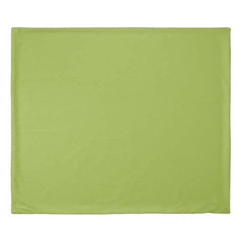  Moderate lime green solid color yellow_ green Duvet Cover