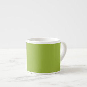 Moderate lime green (solid color) yellow- green Espresso Cup