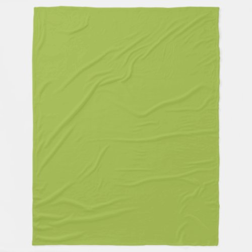 Moderate lime green solid color yellow_ green Fleece Blanket