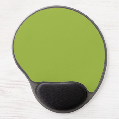 Moderate lime green solid color yellow_ green  gel mouse pad