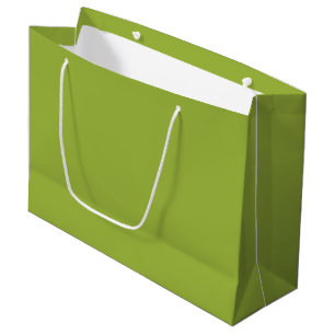  Moderate lime green (solid color) yellow- green Large Gift Bag