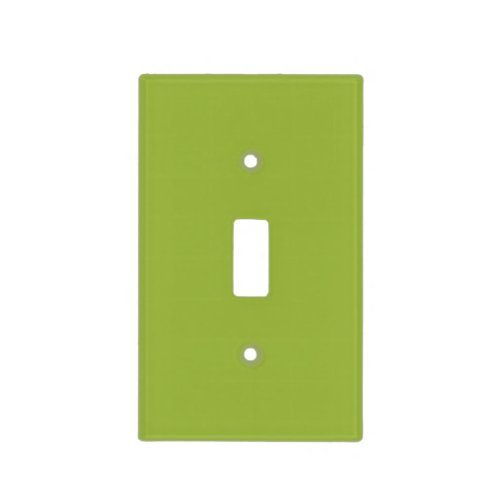 Moderate lime green solid color yellow_ green light switch cover