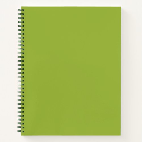  Moderate lime green solid color yellow_ green Notebook