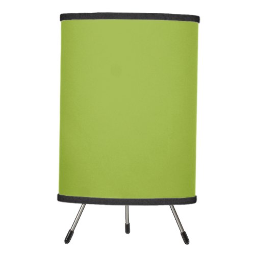 Moderate lime green solid color yellow_ green  tripod lamp