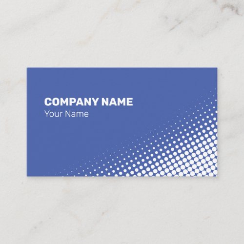 Moderate White Halftone Effect Business Card